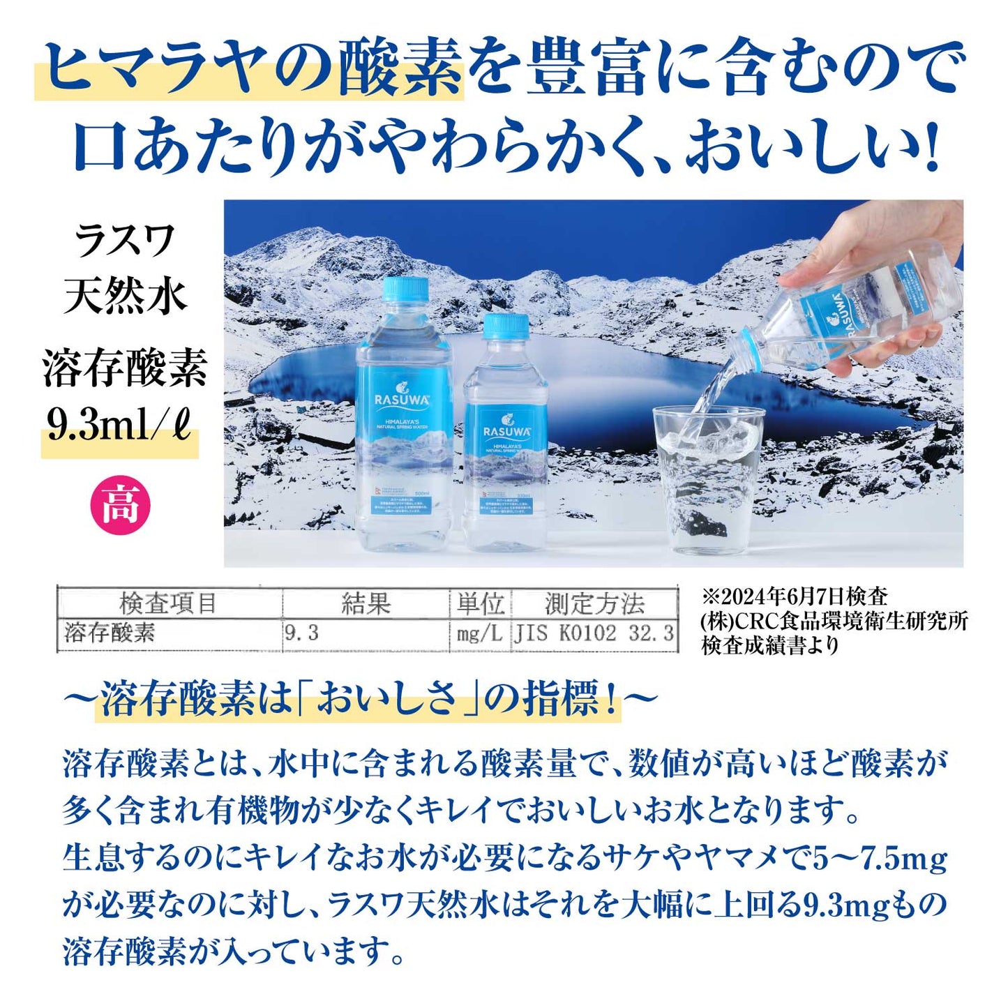 【おためし】ラスワ天然水 500ml（15本入）