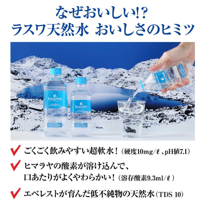 【定期40％オフ】ラスワ天然水 500ml 1ケース（30本入）