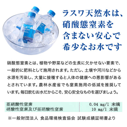 【定期40％オフ】ラスワ天然水 330ml 1ケース（35本入）